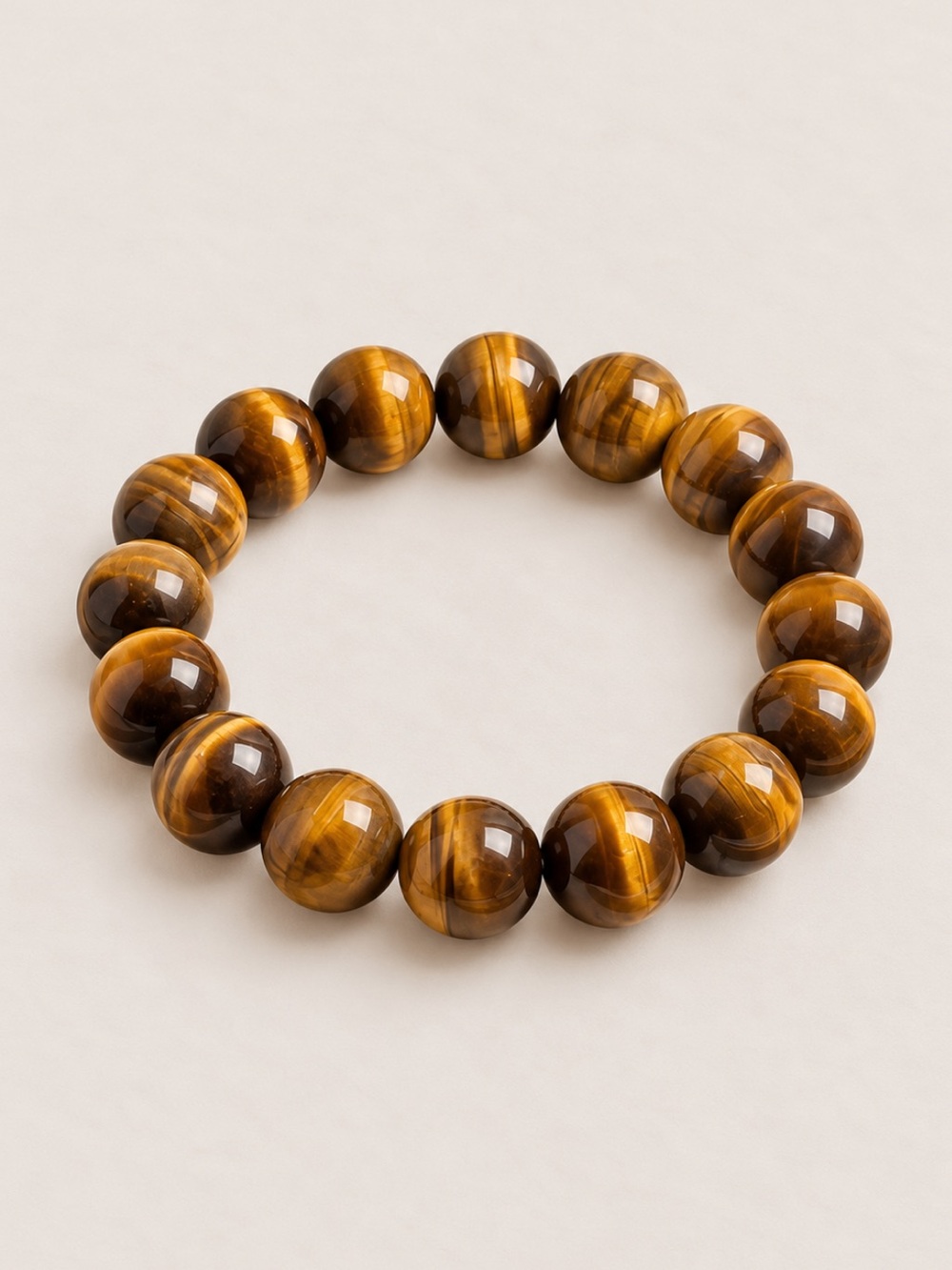 New! Tigers Eye Brown Beaded Bracelet NWOT